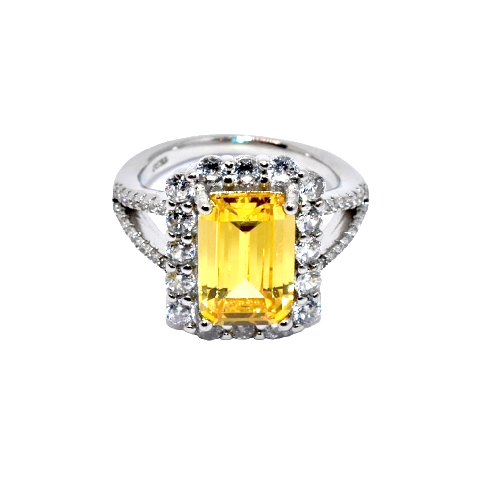 Halo Yellow Coloured Ring