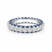 Sapphire Coloured Band Ring