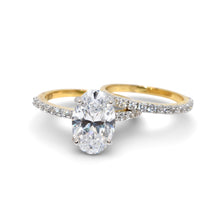 Gold Plated Oval Set Ring