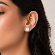 Emerald Cut Studs