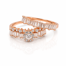 Rose Gold Baguette Solitaire Set Ring