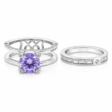 Cecilia Voilet Coloured Ring