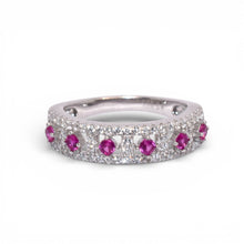 Ruby Half Band Ring