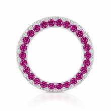 Ruby Coloured Band Ring