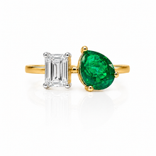 Pear & Emerald Cut Ring
