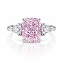 Sofia Pink Coloured Oval Ring