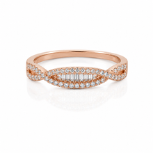 Rose Gold Solitaire Dual Set Ring