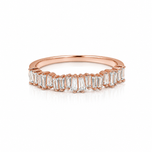 Rose Gold Baguette Solitaire Set Ring
