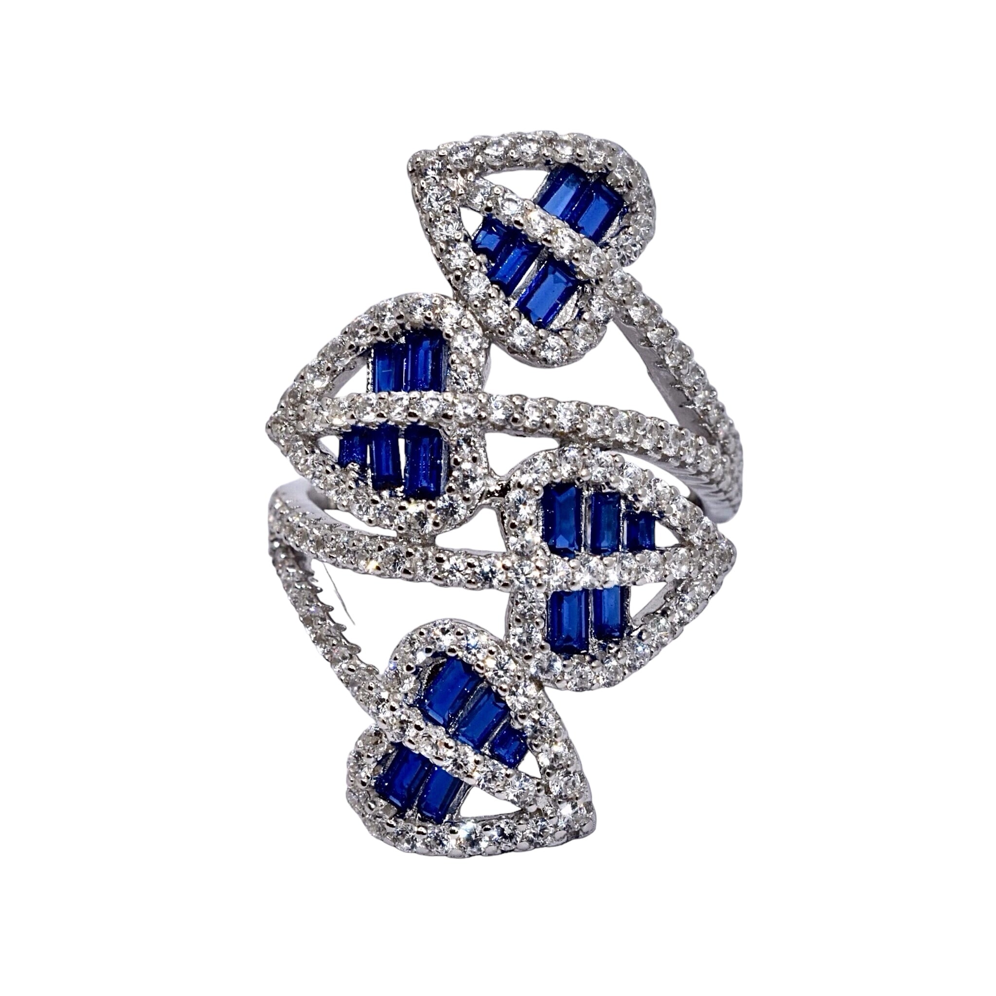 Sapphire Coloured Cocktail Ring