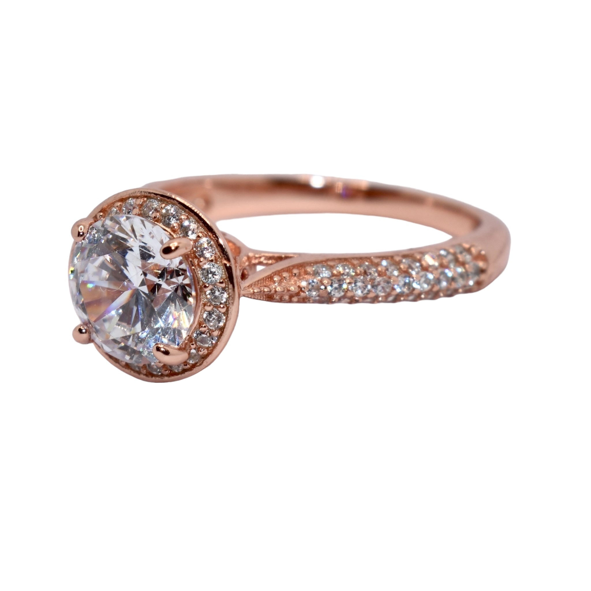 Rose Gold Solitaire Ring