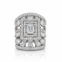 Emerald Cut Baguette Cocktail Ring
