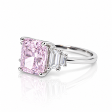 Olena Pink Coloured Oval Ring