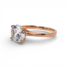 Rose Gold Solitaire Ring