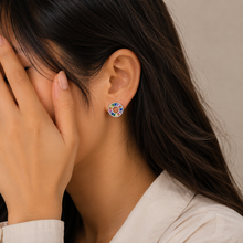 Multicolour Round Studs