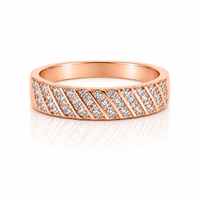 Rose Gold Halo Solitaire Ring