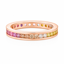 Rose Gold Multicolour Band Ring