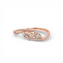 Rose Gold Triple Marquise Ring
