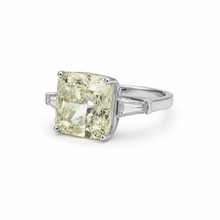 Tri Stone Cushion Cut Ring