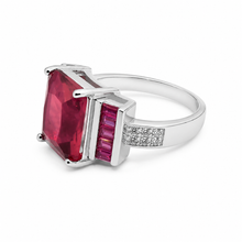 Ruby Rectangle Baguette Ring