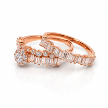 Rose Gold Baguette Solitaire Set Ring