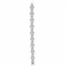 Halo Pear Shape Baguette Bracelet