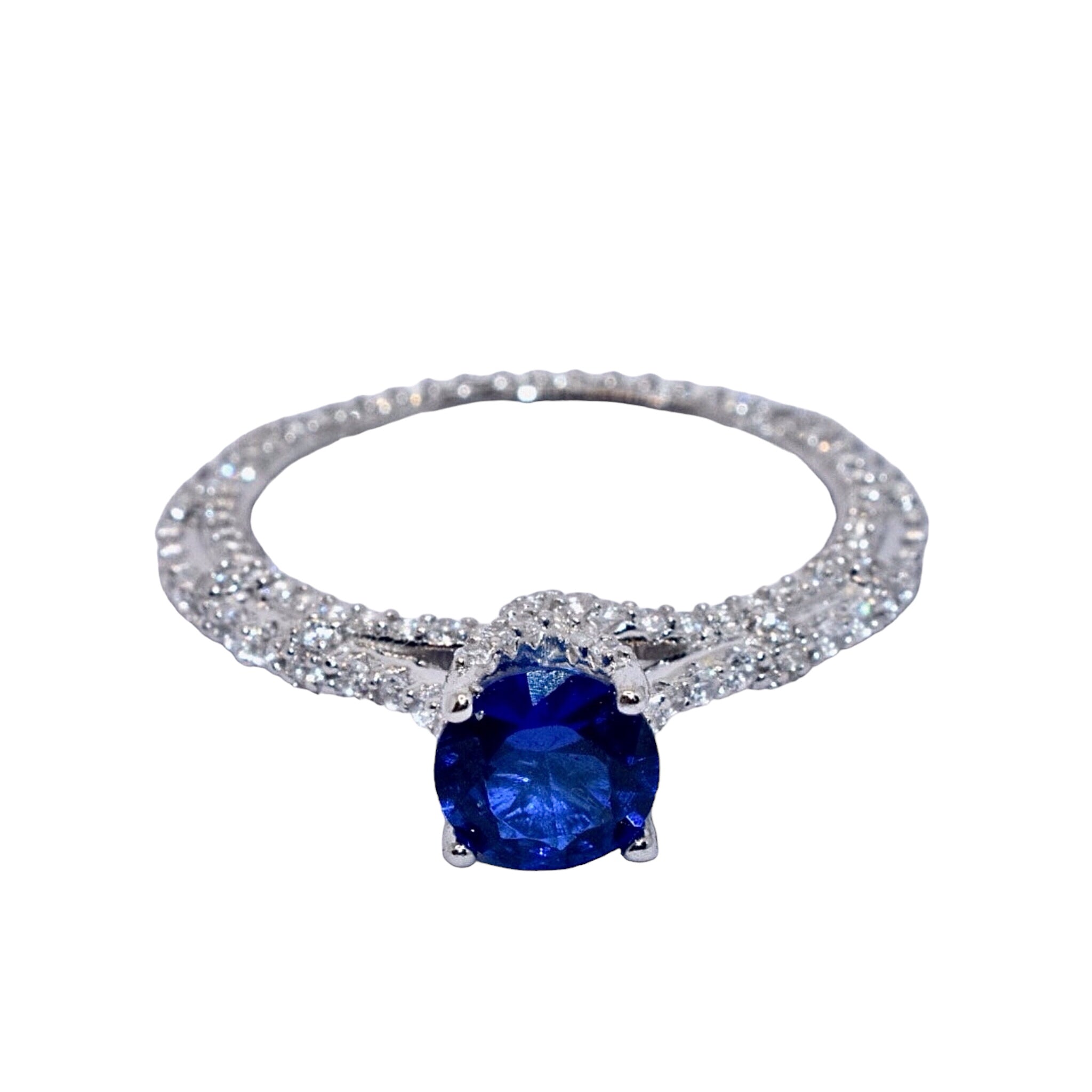 Sapphire coloured ring