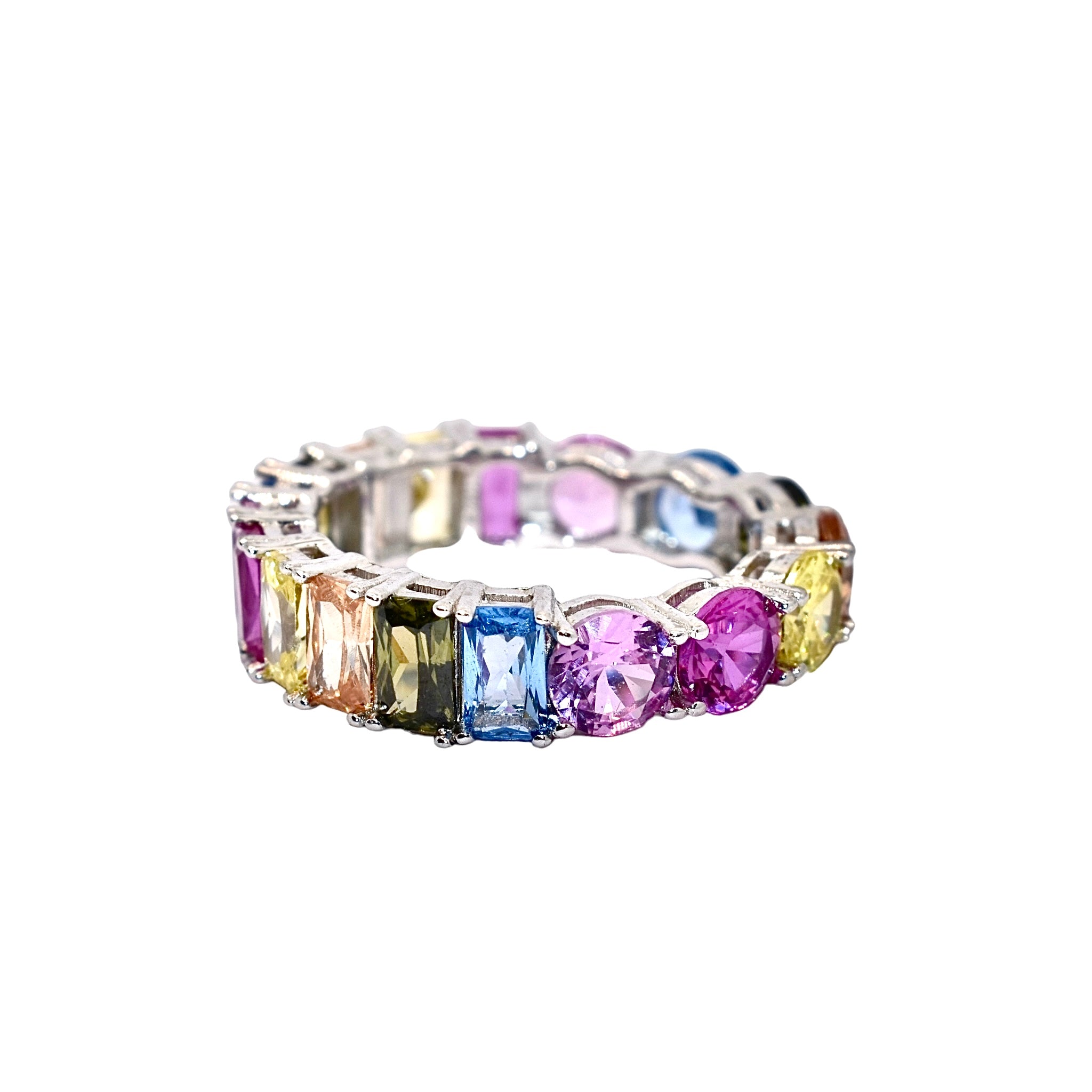 2 in 1 Multicolour Band Ring