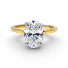 Gold Plated Oval Shape Ring