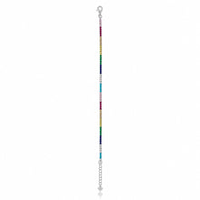 1mm Multi Coloured Solitaire Bracelet