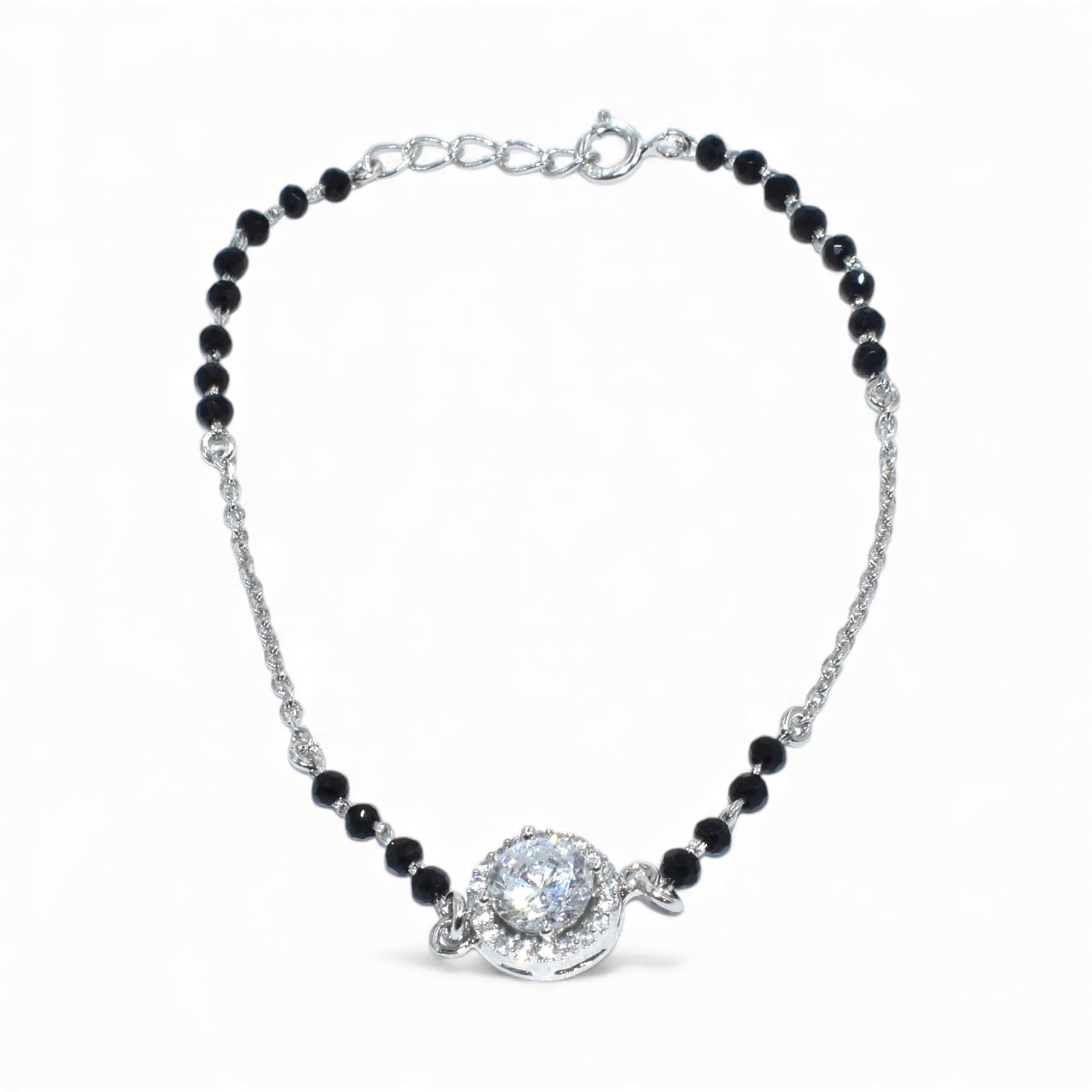 Halo Solitaire Mangalsutra Bracelet