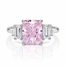 Olena Pink Coloured Oval Ring
