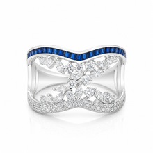 Cross Ring with Sapphire Finish