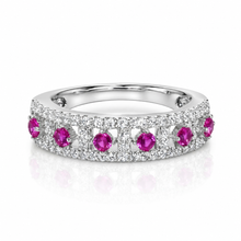 Ruby Half Band Ring