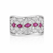 Luna Ruby Coloured Ring