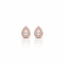 Rose Gold Pear Shape Studs