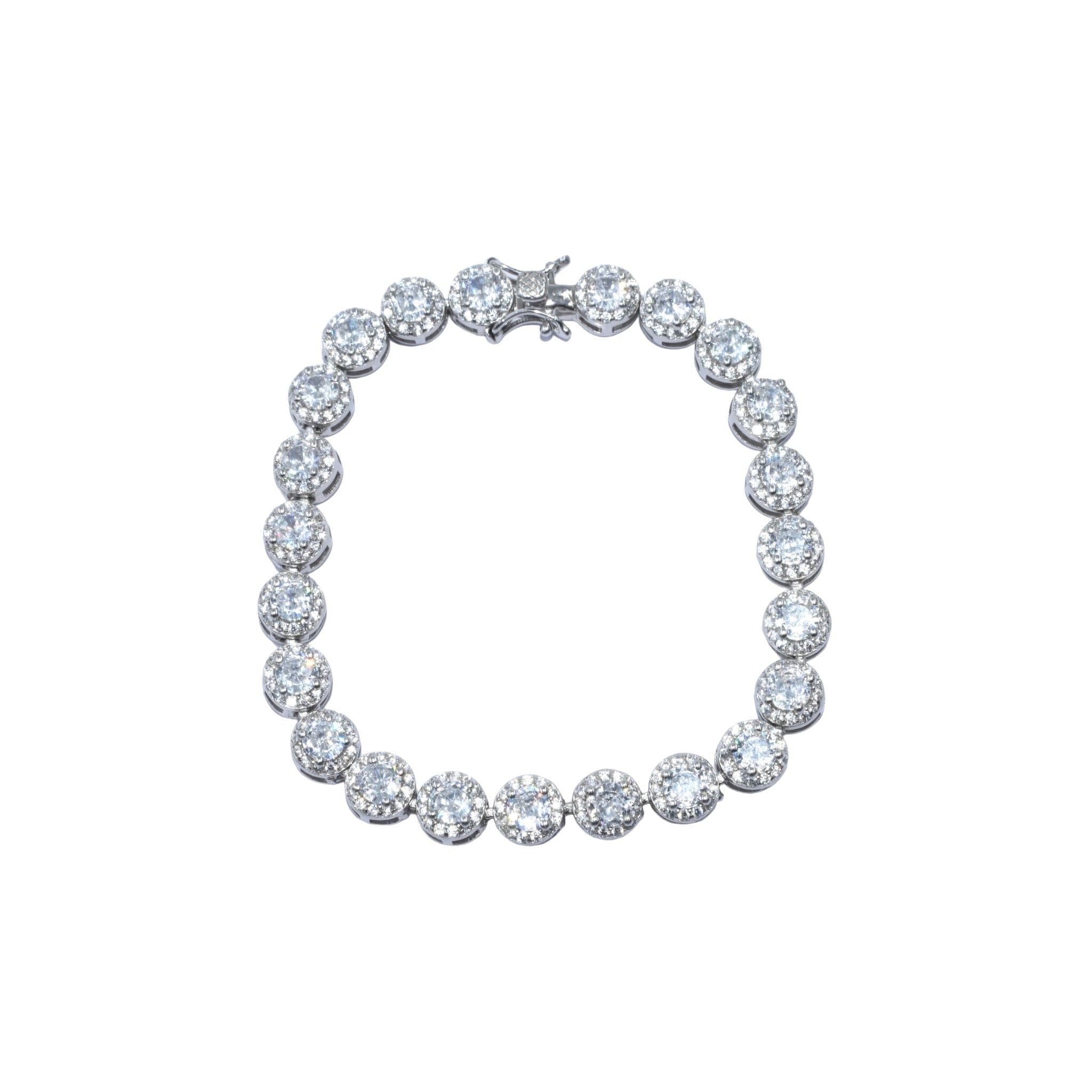 Halo Solitaire Bracelet