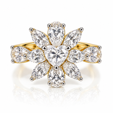 Cordelia Gold Heart Cocktail Ring