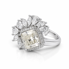 Abigail  Ice Stone Cushion Cut Ring