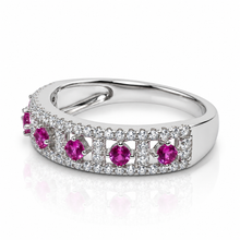 Ruby Half Band Ring