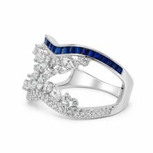 Cross Ring with Sapphire Finish