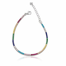 1mm Multi Coloured Solitaire Bracelet