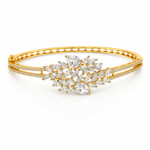 Gold Coloured Dual Pear Bracelet