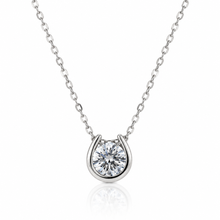 Solitaire Moissanite Chain Pendant