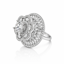 Flower Shape Cocktail Ring