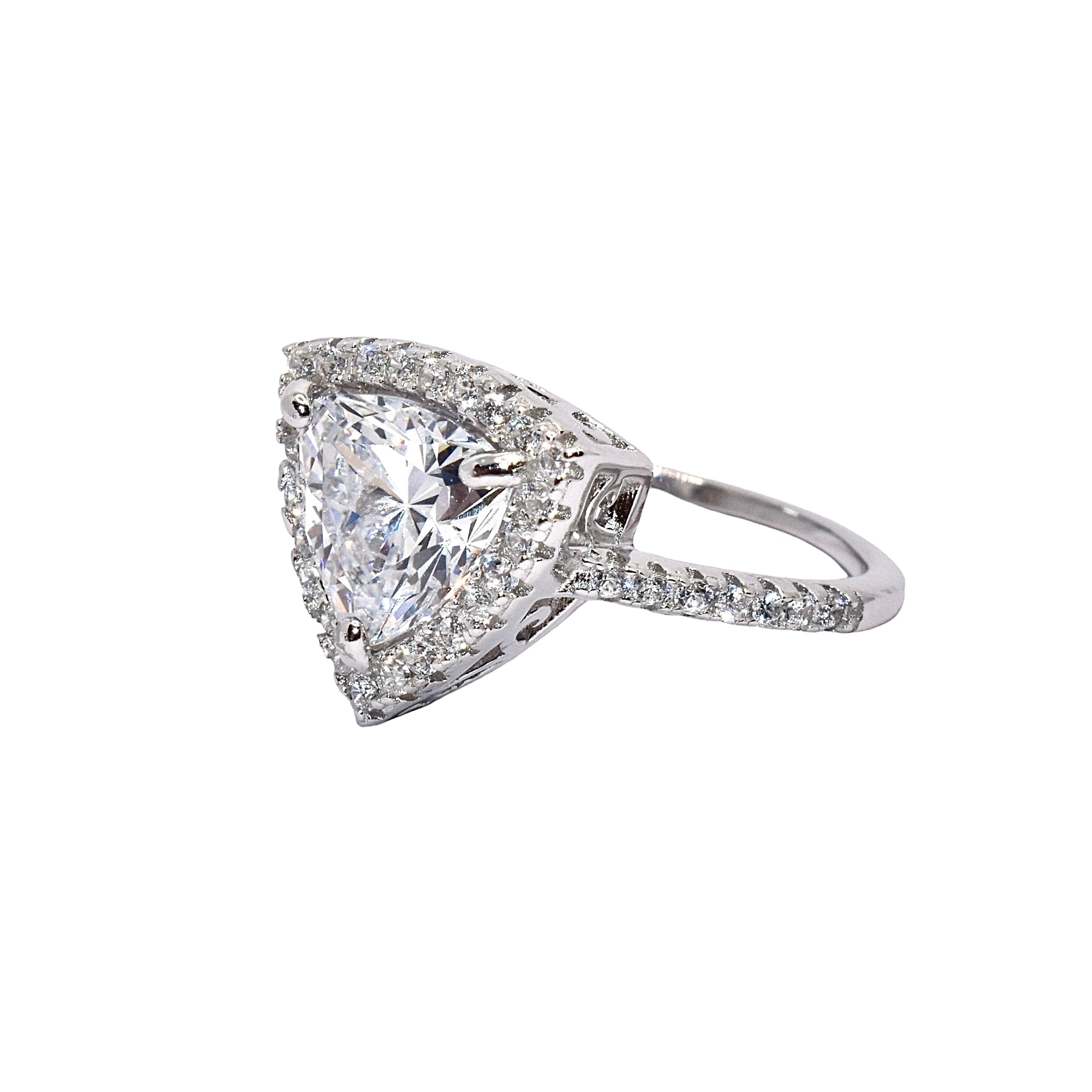 Solitaire Triangle Shape Ring