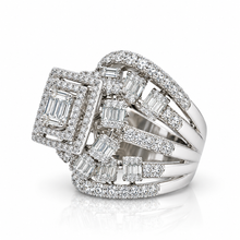 Emerald Cut Baguette Cocktail Ring
