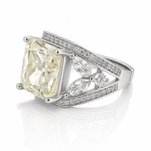 Cushion Cut Ice Stone Ring