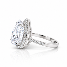 Halo Pear Shape Ring