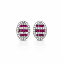 Bindi Ruby Coloured Studs