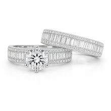Cassie Solitaire Baguette Dual Set Ring